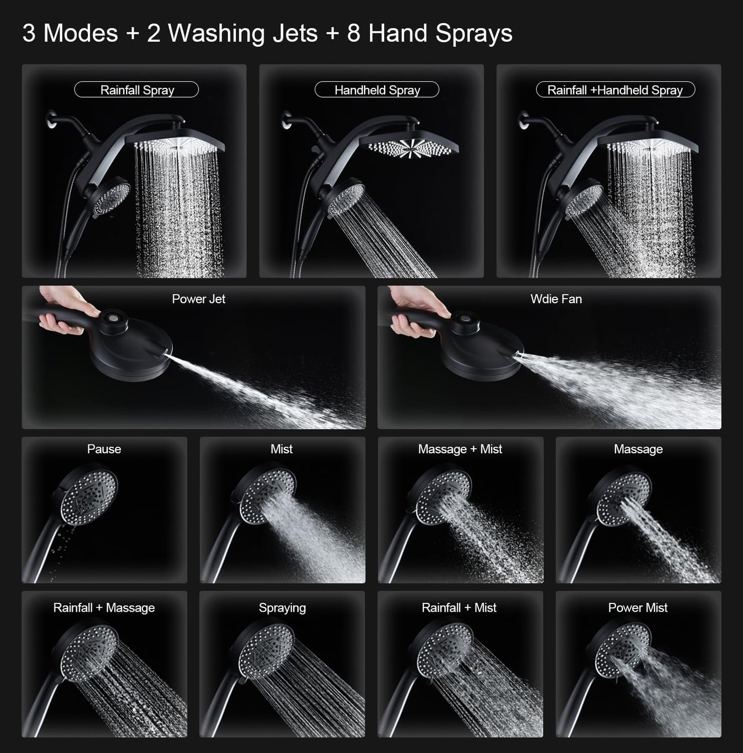 High Pressure Rain Shower Head